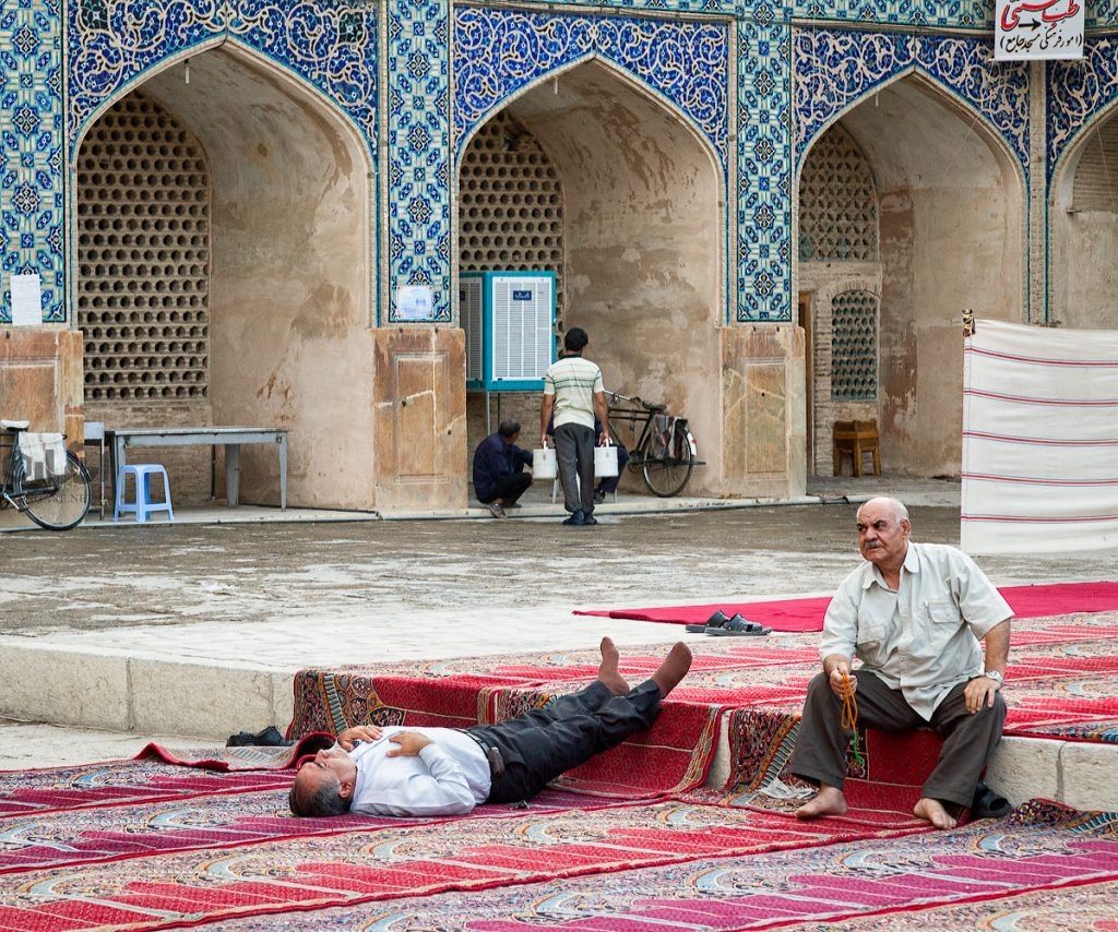 Iranian people mosque