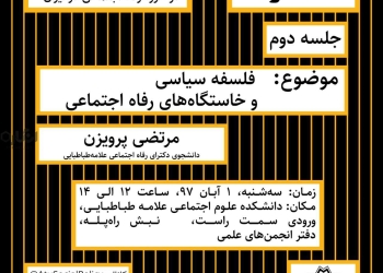 جلسه دوم حلقه رفاه: فلسفه سیاسی و خاستگاه‌های رفاه اجتماعی