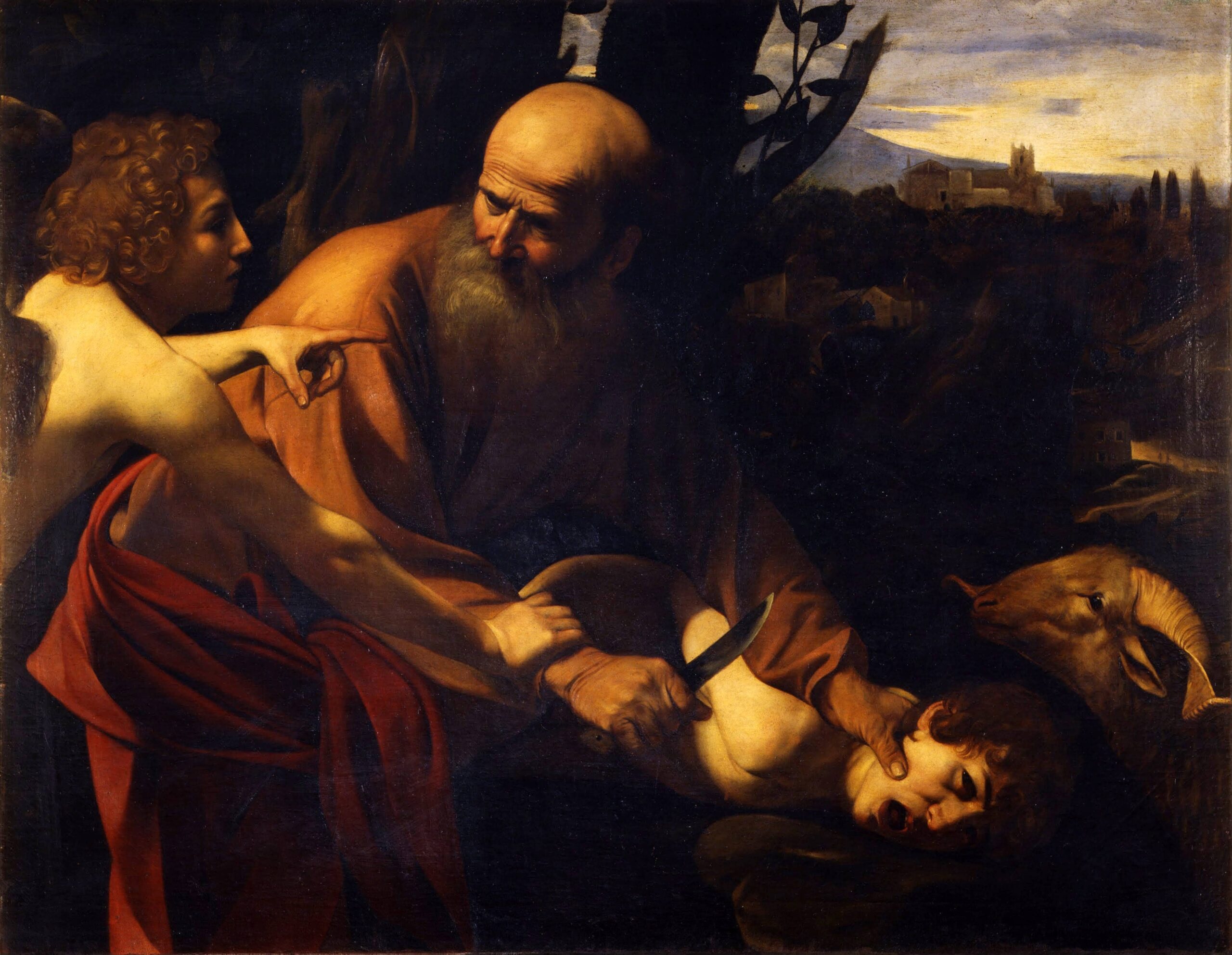 By Caravaggio, 1603, Uffizi, Florence