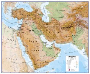 middle east wall map physical ct00799 انگاره؛ رسانه تخصصی علوم اجتماعی