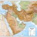 تداوم تا تسخیر 3 middle east wall map physical ct00799 تداوم تا تسخیر